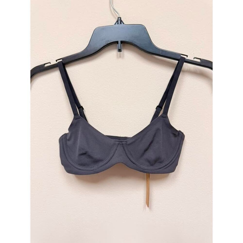 SKIMS FITS EVERYBODY Unlined Demi Bra - Onyx Size 32B NWT #1849